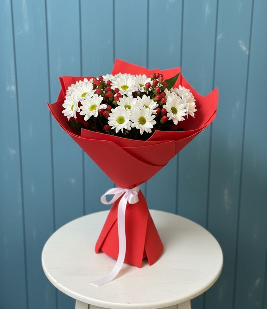 Букет цветов из: Хризантемы в Шарахалсуне