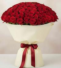 Букет 101 Красная роза Милано в Шарахалсуне