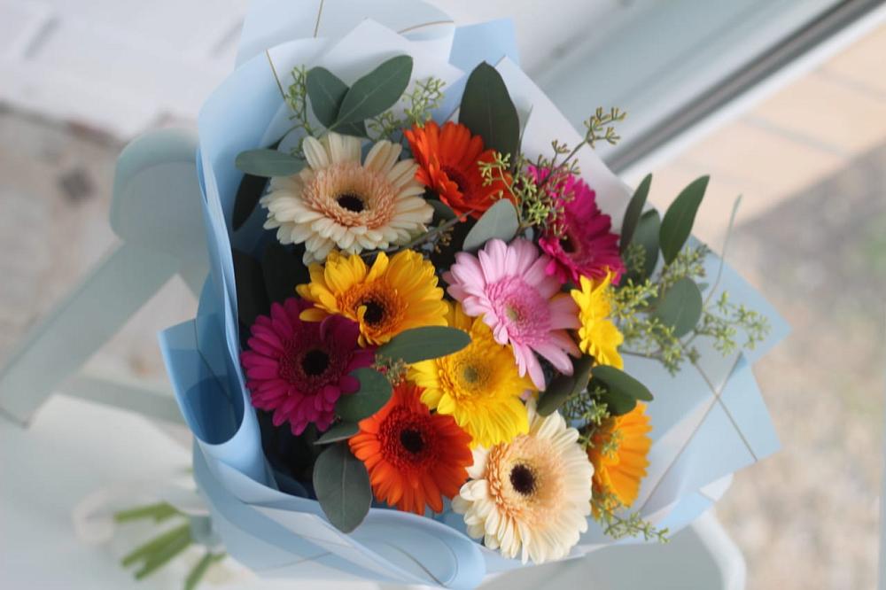 Букет цветов из: Герберы в Шарахалсуне