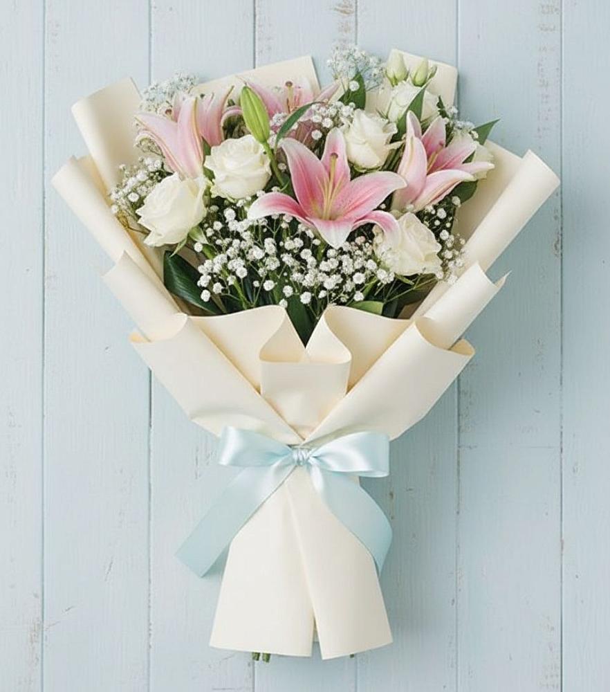 Букет цветов из: Лилии в Шарахалсуне