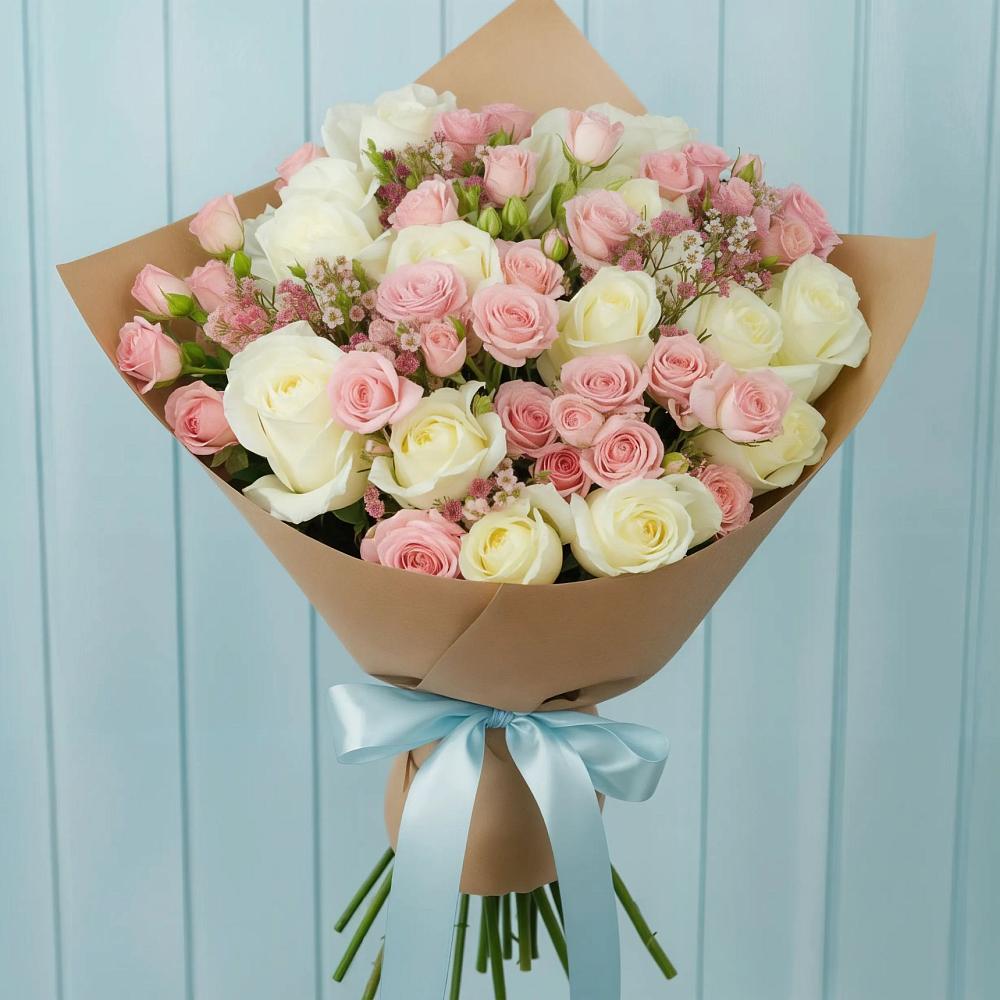 Букет цветов из: Розы в Шарахалсуне