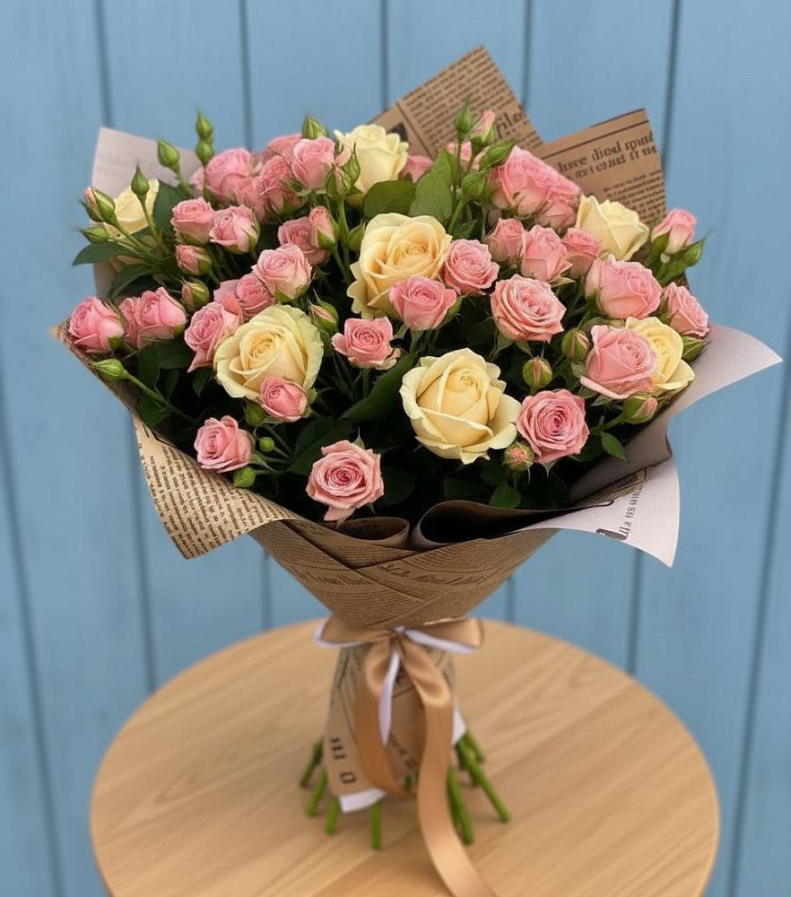 Букет цветов из: Розы в Шарахалсуне