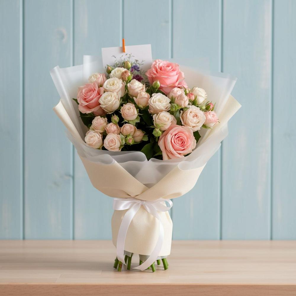 Букет цветов из: Розы в Шарахалсуне