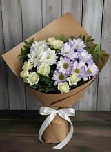 Букет цветов из:  Хризантемы и Розы в Шарахалсуне