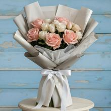 Букет цветов из:  Розы #REPLACE_PRED# Шарахалсуне