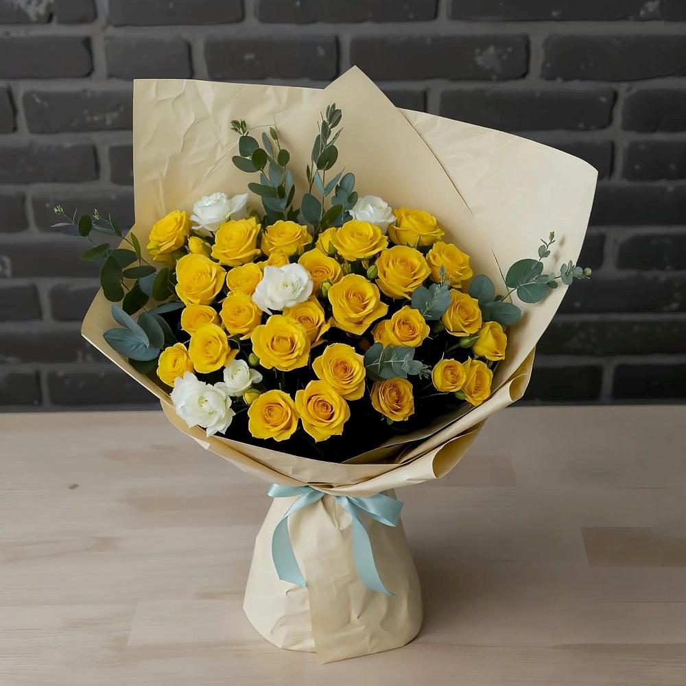 Букет цветов из: Розы в Шарахалсуне