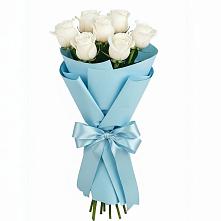 Букет 7 белых роз Проуд в Шарахалсуне