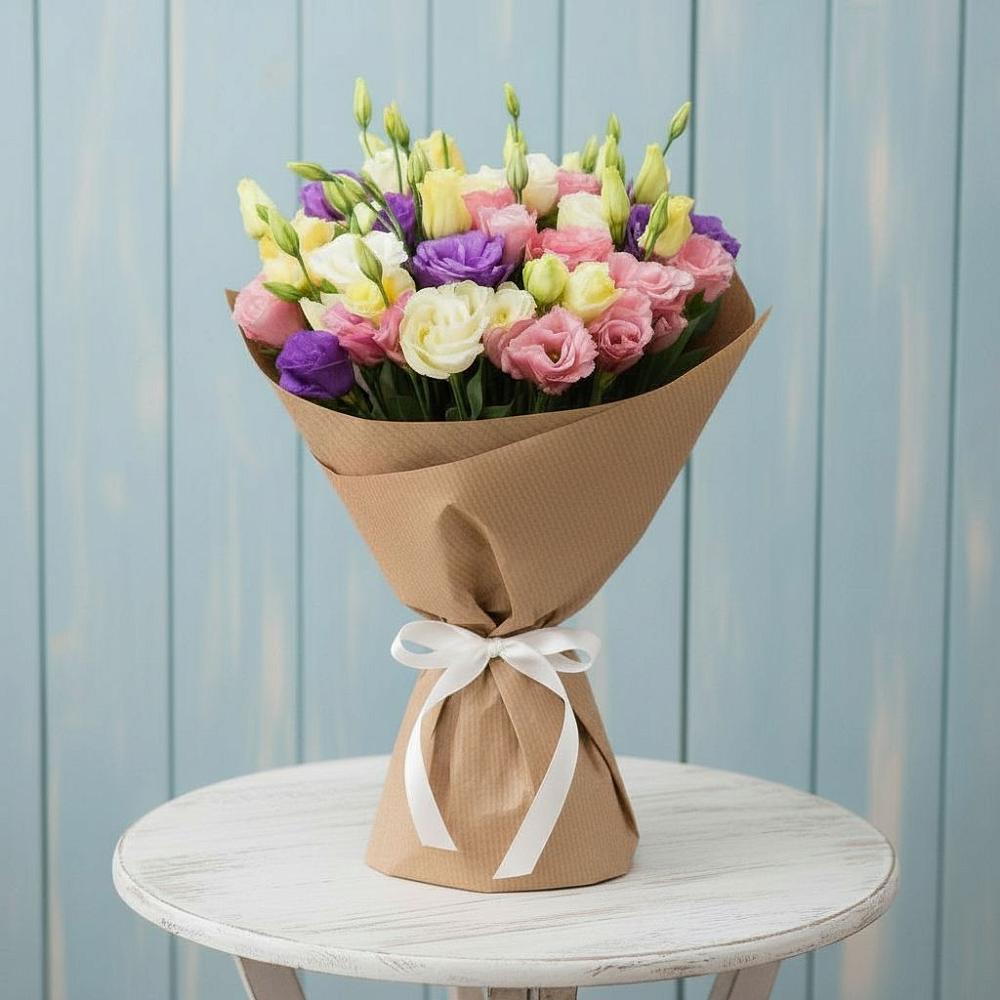 Букет цветов из: Лизиантусы в Шарахалсуне