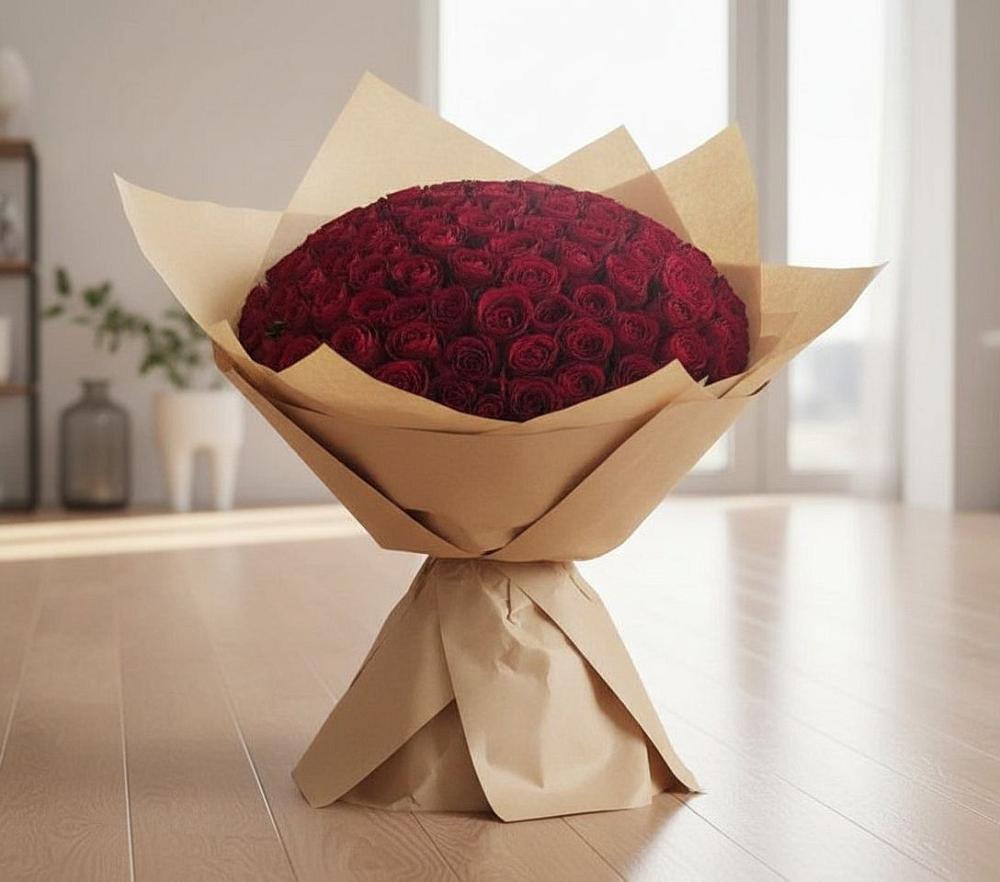 Букет 101 Красная роза в Шарахалсуне