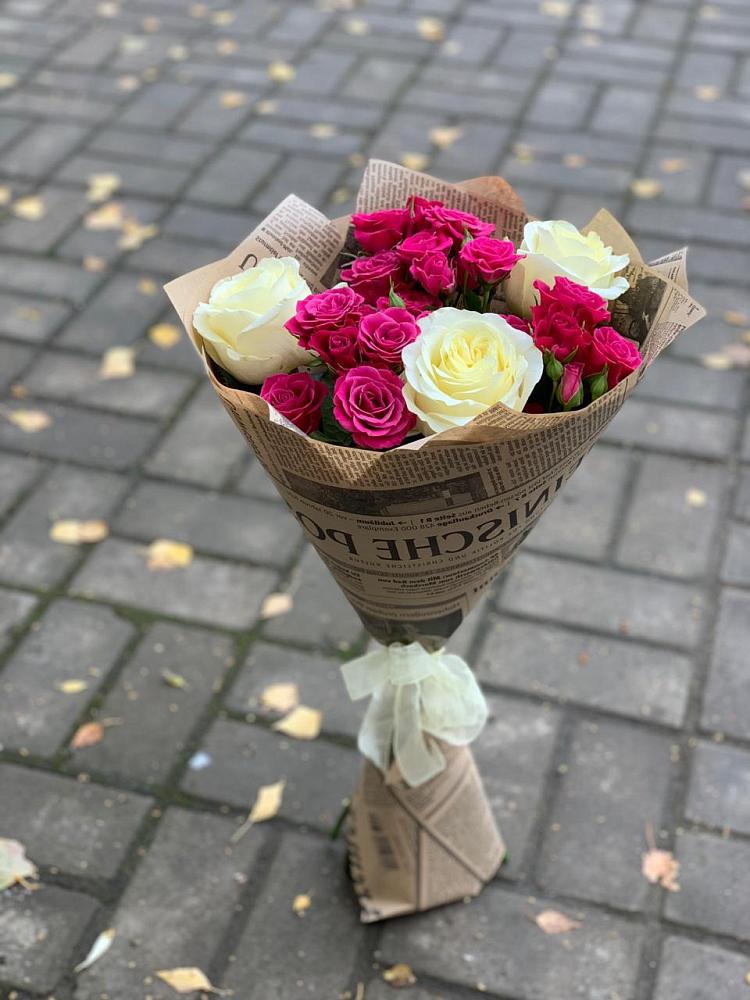 Букет цветов из: Розы в Шарахалсуне