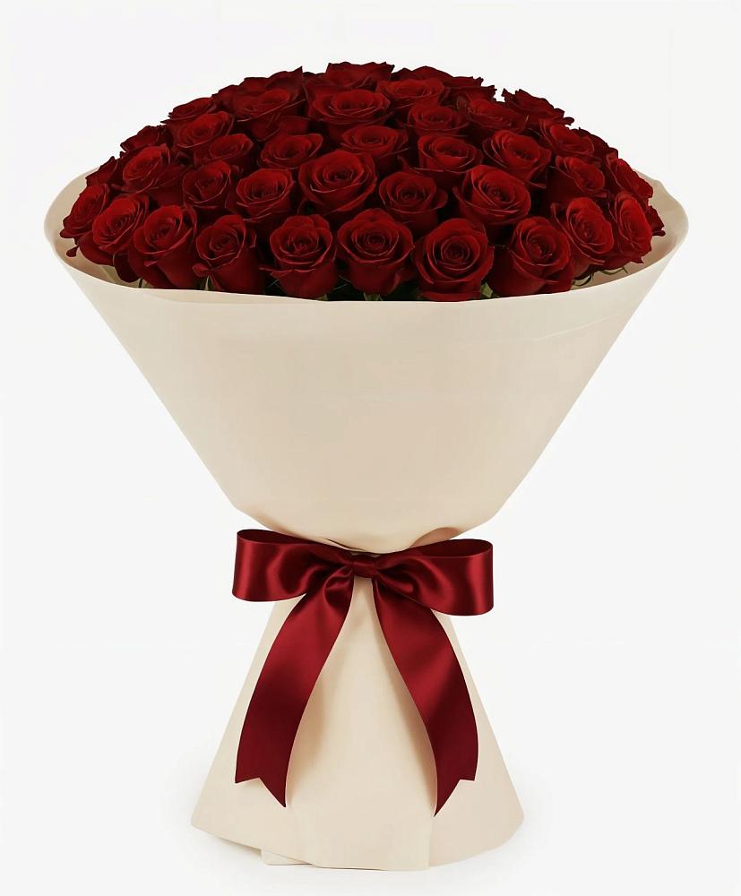 Букет 101 Бордовая роза Блэк Бакарра в Шарахалсуне